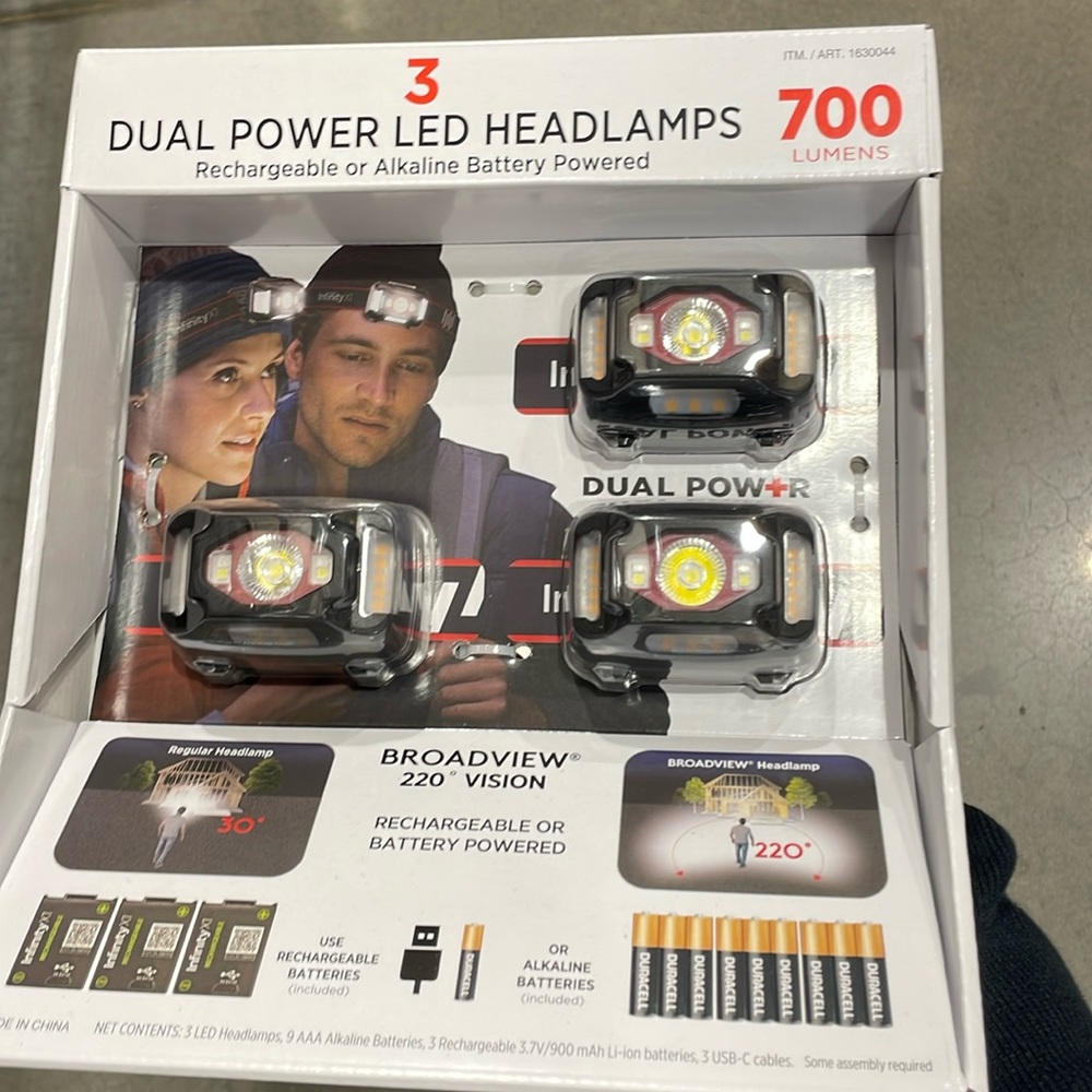 NWT 🔦Infinity 700L Hybrid 3Pack Headlamo